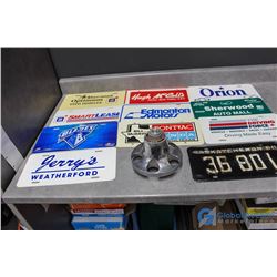 American Motors Cap, 1960 Sask License Plate & Misc Vanity Plates