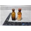 Image 1 : (2) Mini Brown Glass Poison Bottles