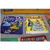 Image 3 : **(5) Kids Records & Wooden Crokinole/ Checkers Board