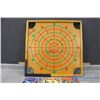 Image 7 : **(5) Kids Records & Wooden Crokinole/ Checkers Board