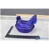 Image 1 : Blue Glass Hen on Net