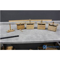 Vintage Wooden Butter Presses