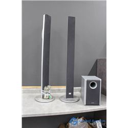 Tall Sony Speakers & Sub