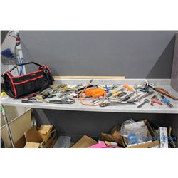 Tool Bag w/ Misc Tools & Electric Black & Decker Jig Saw