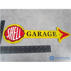 Cast Iron Shell Garage Sign