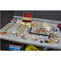 Assorted Jewelry & Jewelry Box