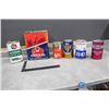 Image 1 : (6) Motor Oil Tins - Gulf, Esso, BA, War Chief
