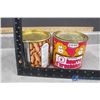 Image 10 : (6) Peanut Tins - Squirrel, Planters, York, COOP