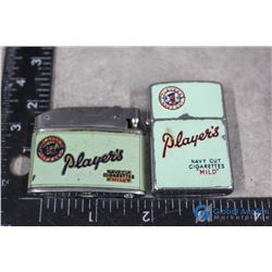 (2) Vintage Player's Cigarette Lighters