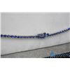 Image 3 : Blue Rhinestone Necklace, Earrings, & Bracelet Set