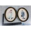 Image 1 : Pinky & Blue Boy Needlework Pictures