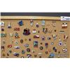 Image 2 : Lapel Pin Collection on Bulletin Board