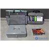 Image 1 : Unused Strata Laptop Slipcase, Carter’s Child of Mine Diaper Bag, Toe Warmers & Cash Box