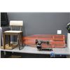Image 1 : **Sewing Chair w/Under Seat Storage, Singer Sewing Machine & Ironing Board