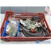 Image 1 : Hydraulic Fittings, Caulking Gun, Socket Organizers, & Assorted Tools