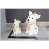 Image 1 : (2) Plastic Dog Coin Banks