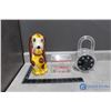 Image 1 : Ceramic Dog & (2) Plastic Coin Banks