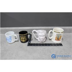 (4) Mugs - Phillips 66, Coleman Mustard