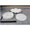 Image 1 : White Serving Dishes & Chip/Dip Platter