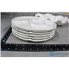 Image 2 : White Serving Dishes & Chip/Dip Platter