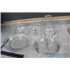 Image 2 : Assorted Glassware - Glass Pie Plate, Butter Dish