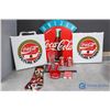 Image 1 : Coca-Cola Items - Glass, Tie, Ashtray, Salt & Pepper