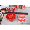 Image 2 : Coca-Cola Items - Glass, Tie, Ashtray, Salt & Pepper