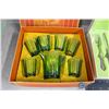 Image 2 : Play Time Green Glass Set (in Box) & Salesman Sample Cutlery Place Set in Box