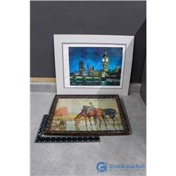 Framed Picture & Bridge Picture