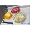 Image 2 : Set of (3) Iridescent Glass Dishes
