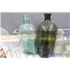 Image 6 : Vintage Glass Bottles in Metal Carrier