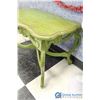 Image 3 : ** Green Painted Vintage Wooden Side Table