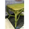 Image 4 : ** Green Painted Vintage Wooden Side Table