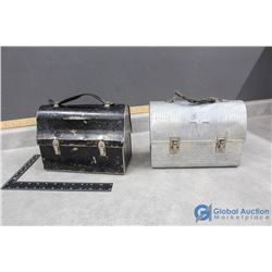 (2) Vintage Tin Lunch Pails - Versatile & GSW