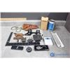 Image 1 : Key Chains, Gun Holster, Thermometer, & Assorted Items