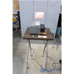 AirQuipt 1350 Slide Projector & Table - Working