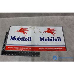 Mobiloil Flattened Tin Can