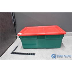 Holiday Storage Plastic Bin