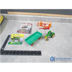 Case, John Deere Toys & Bailer in Box - (2) in Package