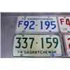 Image 2 : (6) 1970's Sask License Plates - (2) Pairs