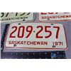 Image 4 : (6) 1970's Sask License Plates - (2) Pairs