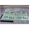 Image 1 : (6) 1970's Sask License Plates - (3) Pairs