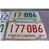 Image 3 : (6) 1970's Sask License Plates