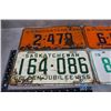 Image 2 : (2) 1963, (1) 1955 & (1) 1968 Sask License Plates