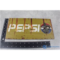 Pepsi Wooden Bottle Opener Wall Decor