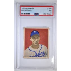 1949 BOWMAJN GIL HODGES #100 BASEBALL CARD