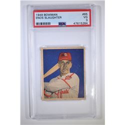 1949 BOWMAN ENOS SLAUGHTER #65 BASEBALL CARD
