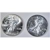 Image 1 : 2-2001 AMERICAN SILVER EAGLES
