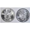 Image 2 : 2-2001 AMERICAN SILVER EAGLES