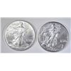 Image 1 : 2-BU 2007  AMERICAN SILVER EAGLES